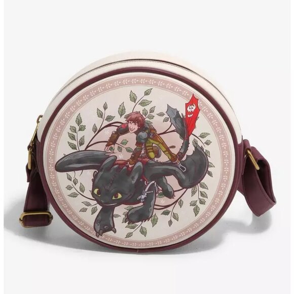 Hot Topic Loungefly How To Train Your Dragon Toothless & Hiccup Crossbody Bag - Picture 1 of 11